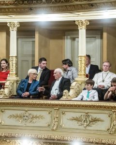 Predsednica Republike Slovenije, gospa Nataša Pirc Musar, Janez Mejač in direktor SNG Opera in balet Ljubljana, Marko Hribernik